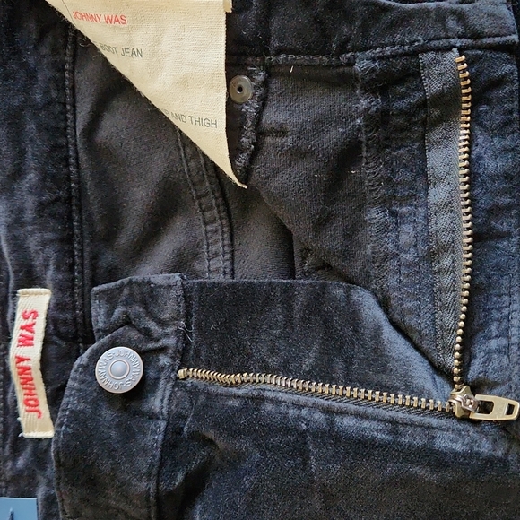 **HP**Nwt Johnny Was Luna Embroidered Velvet Jeans - Picture 9 of 14